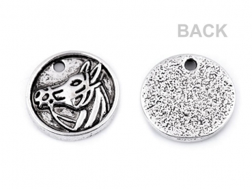 Anhänger Pferd rund